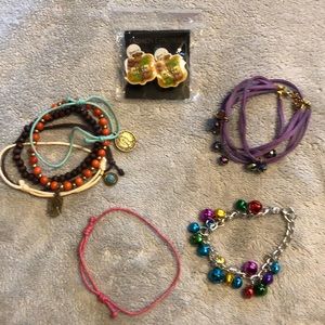 Jewelry lot Bracelets & 1earring